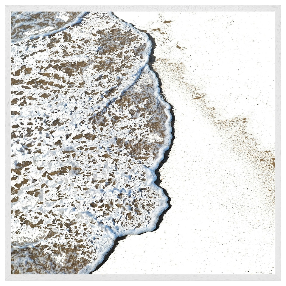 image 1 of Beach tide (Picture Frame) White | XL