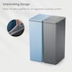 image 7 of Morandi Touch Twin Pack 40L TB+DG | Grey | Dark Grey + Titanium Blue | 40L
