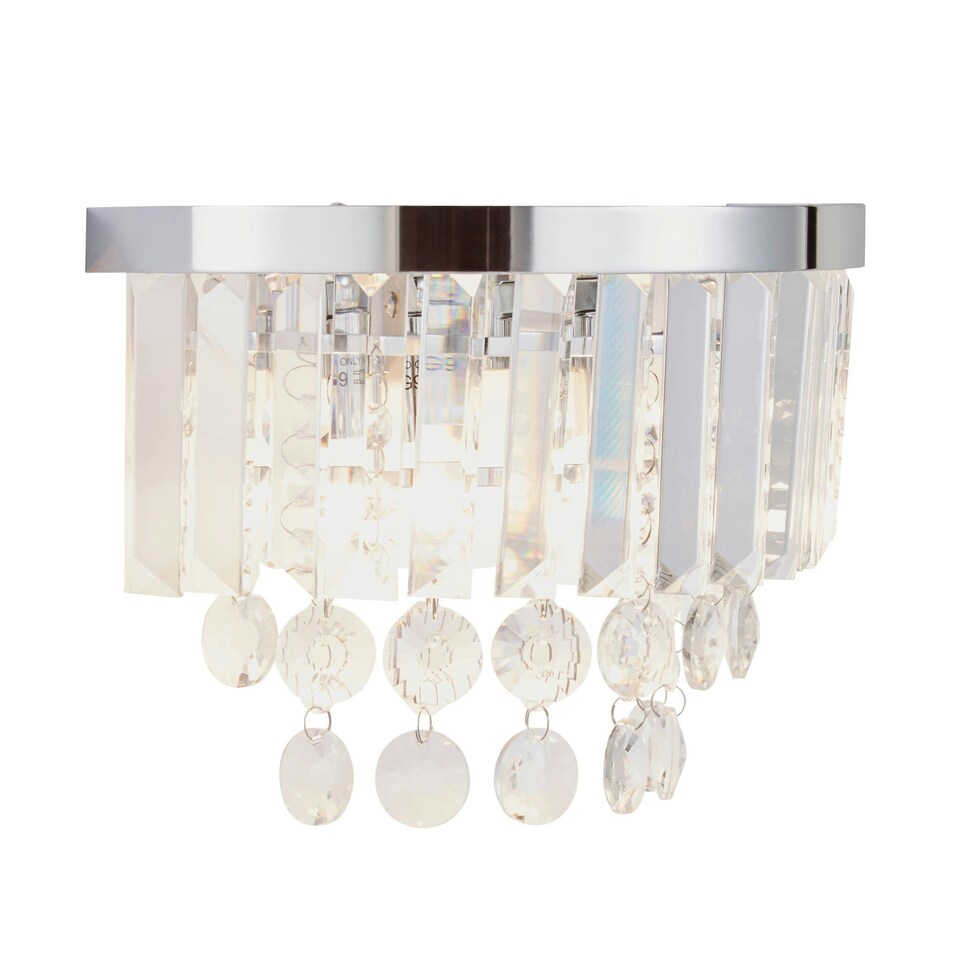 image 1 of BHS Paladina 2 Light Wall Light, Silver