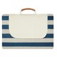image 2 of Vinga Alba RPET Striped Picnic Blanket - Navy - 0.5cm x 200cm x 150cm Blue | 0.5cm x 200cm x 150cm