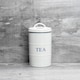 image 2 of Nicola Spring White Farmhouse Tea Canister - 11cm