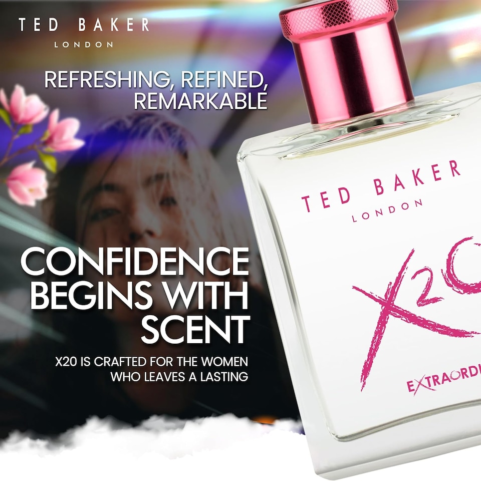 image 1 of Ted Baker X20 Extraordinary Her Eau de Toilette, Fruity Floral 100ml