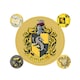 image 1 of Harry Potter Hufflepuff Stickers - Yellow - One Size