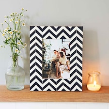 Neha Chevron Patterned Photo Frame