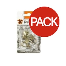 Challenge X Brand Single D Rings (Pack Of 4) - Gold - One Size