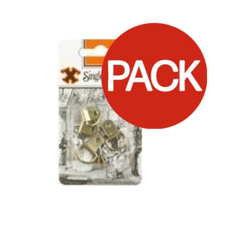 Challenge X Brand Single D Rings (Pack Of 4) - Gold - One Size