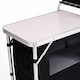 image 2 of Large Portable Folding Outdoor Aluminium Camping Travel Kitchen Work Top | Black