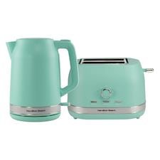 Hamilton Beach Ella Mint Kettle and Toaster Set
