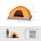 image 7 of Outsunny Camping Tent for 2 Person Dome Tent w/ Storage Pocket | Orange