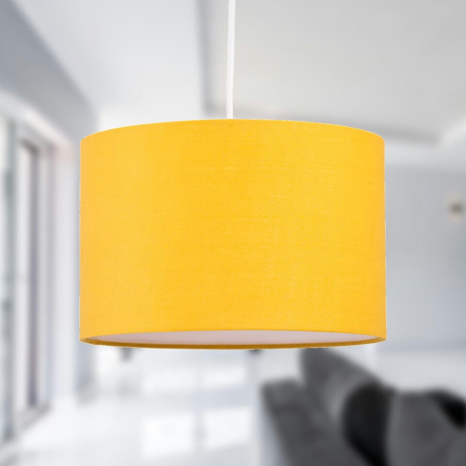 image 1 of Ochre 25cm Ceiling Light Shade Yellow