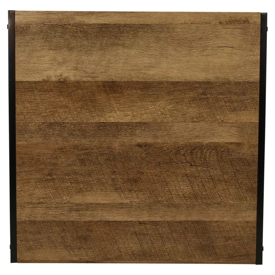 image 1 of Large Wood & Metal Side Table - 49.5 x 49.5 x 49 cm N/A | 0
