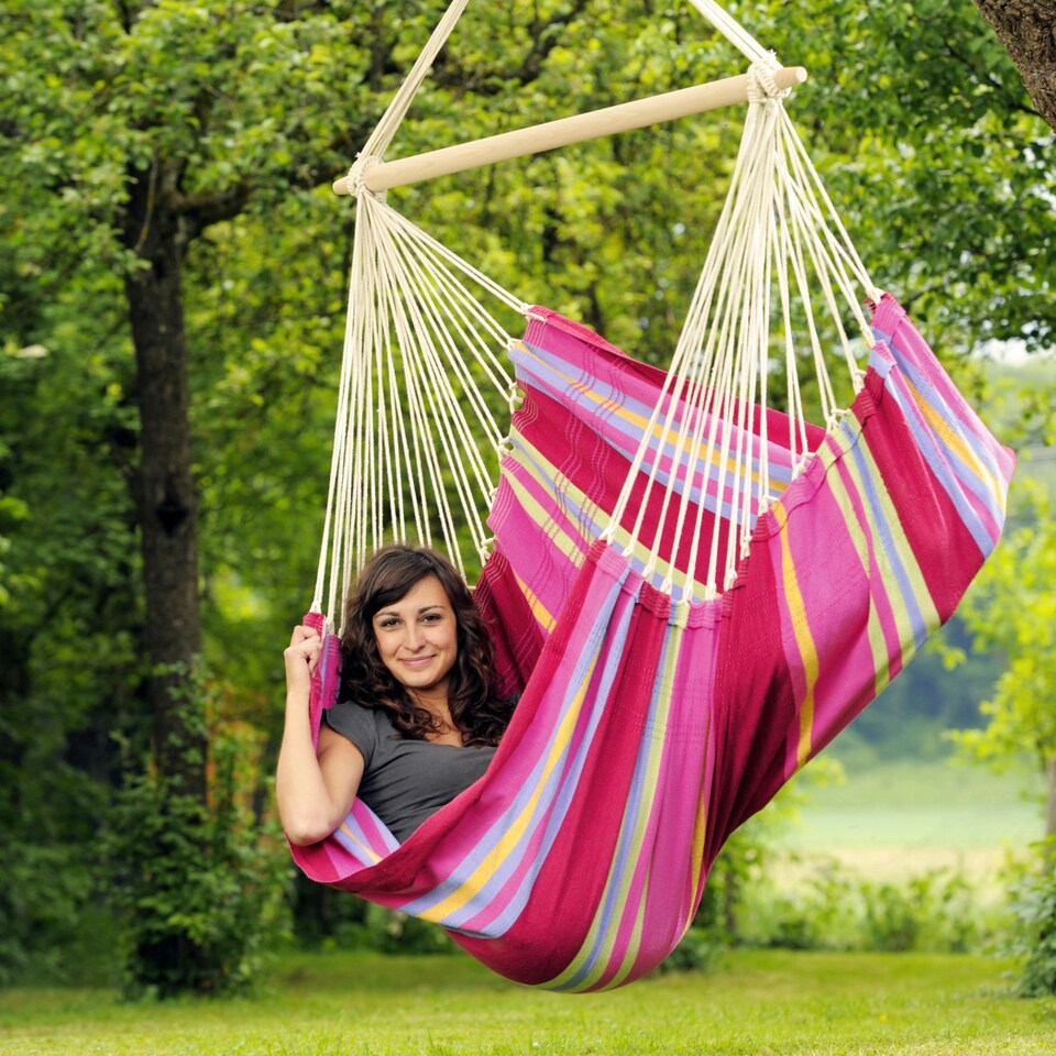 image 1 of Brasil Grenadine Hammock Chair Pink | Grenadine