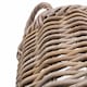image 4 of Round Rattan Umbrella Basket | Grey | Grey | One Size