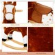 image 4 of HOMCOM Rocking Horse Toy Plush Wood Pony Riding Rocker Neigh Sound Brown