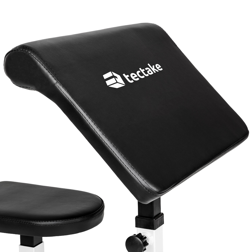 image 1 of Bicep curls weight bench