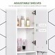 image 7 of HOMCOM Storage Cabinet For Bathroom Bedroom Freestanding w/Door Cupboard&Shelves