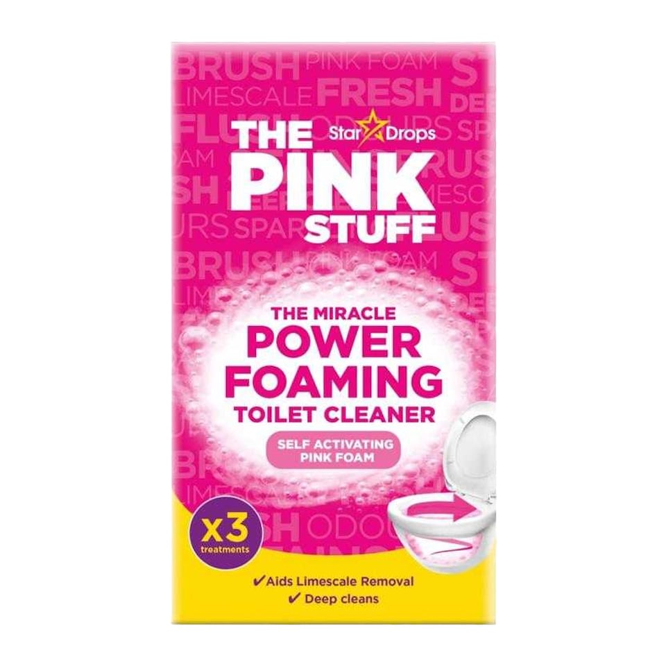 The Pink Stuff Miracle Power Foaming Fresh Fruit Toilet Cleaner (Pack of 3) | White | White | One Size | 1