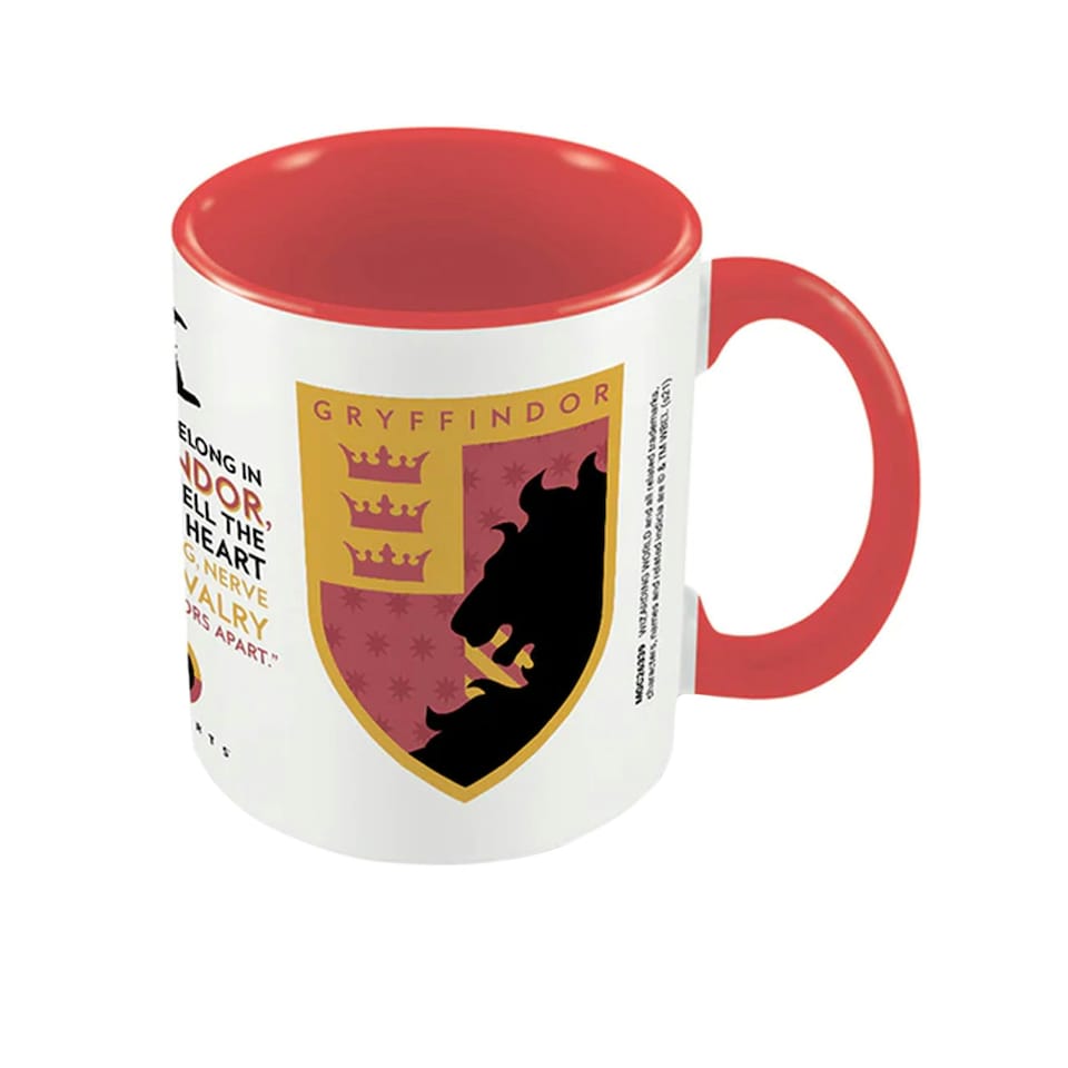 Harry Potter Gryffindor House Pride Inner Two Tone Mug - Pink/White/Yellow - One Size