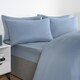 image 4 of OHS 2 x Hotel Luxury Quality Bedroom Housewife Pillowcases, 50x75cm - Blue