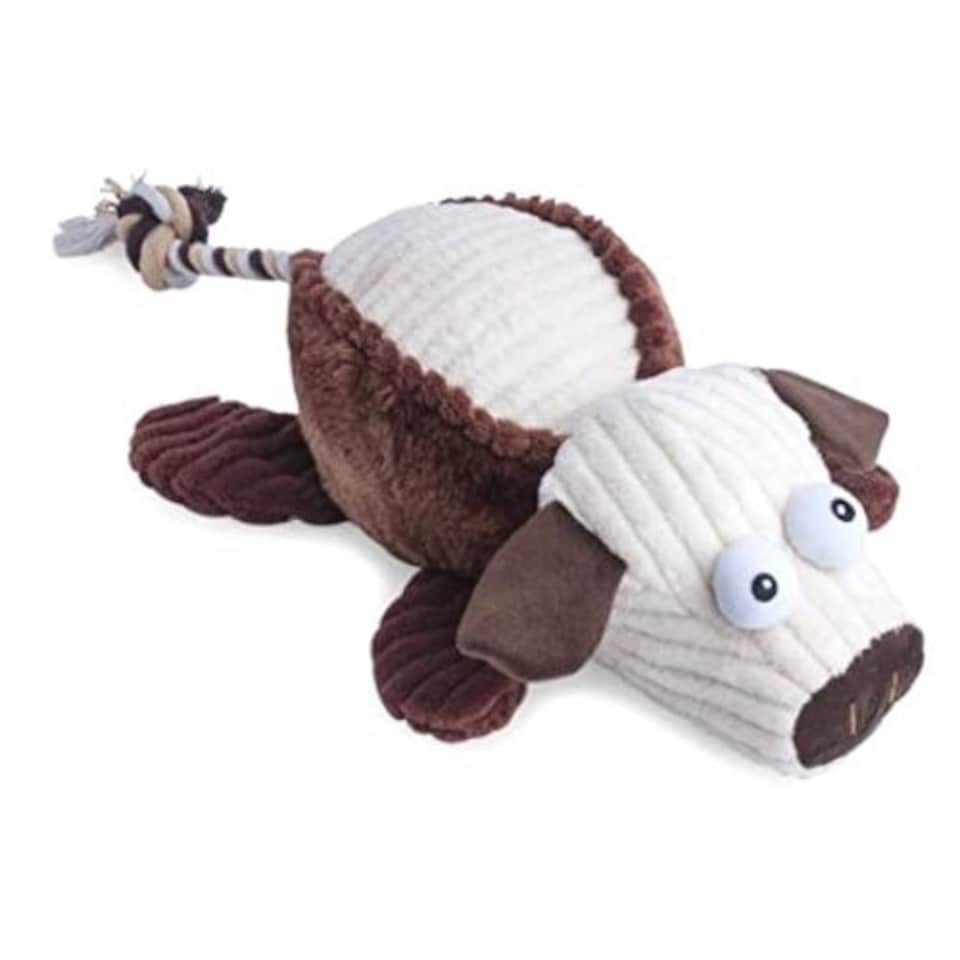 Petface Rope Tail Pig Cuddle & Squeak Dog Toy