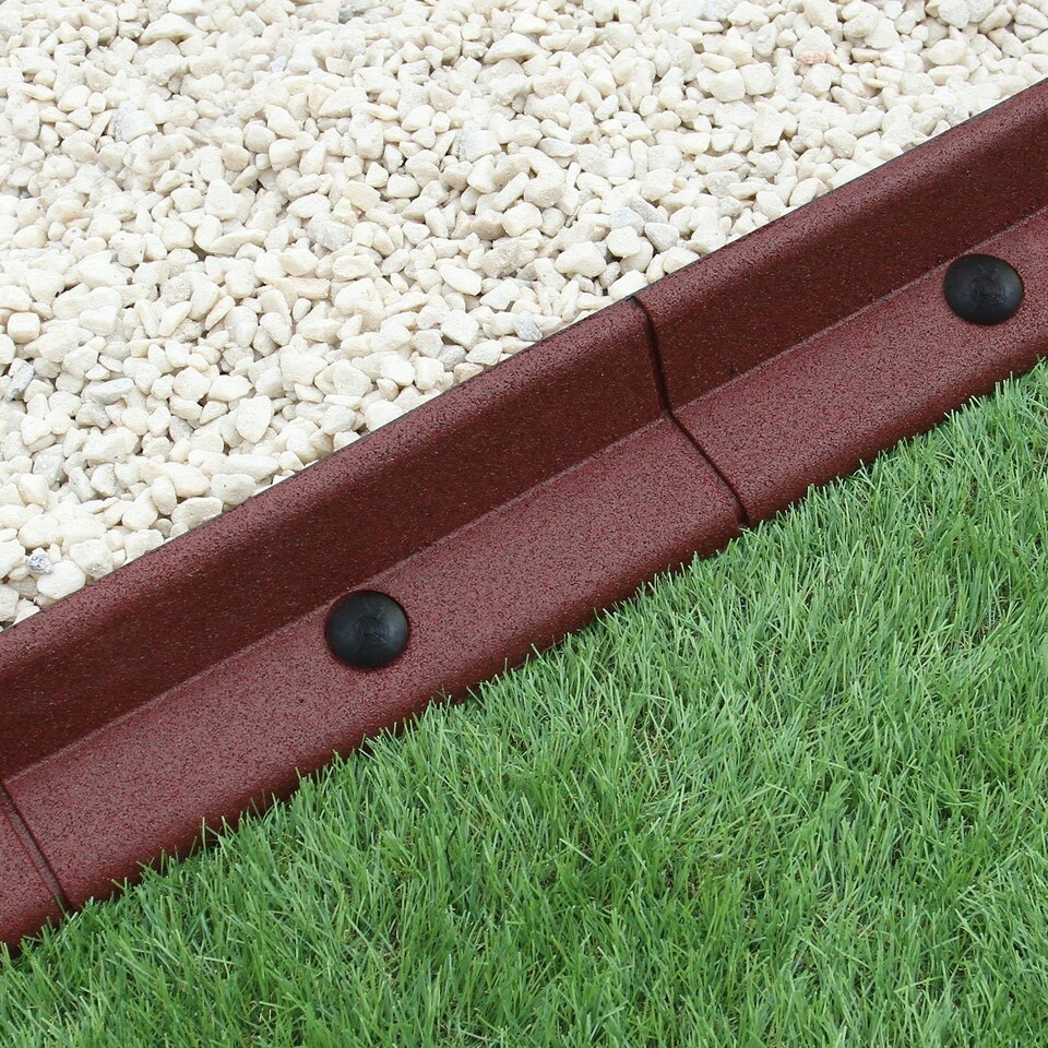 image 1 of Flexible Lawn Edging Terracotta 1.2m x 30