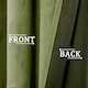 image 3 of Olive Green Velvet Blackout Eyelet Curtains - 46x63 Inch Drop - Pair | Green | One Size