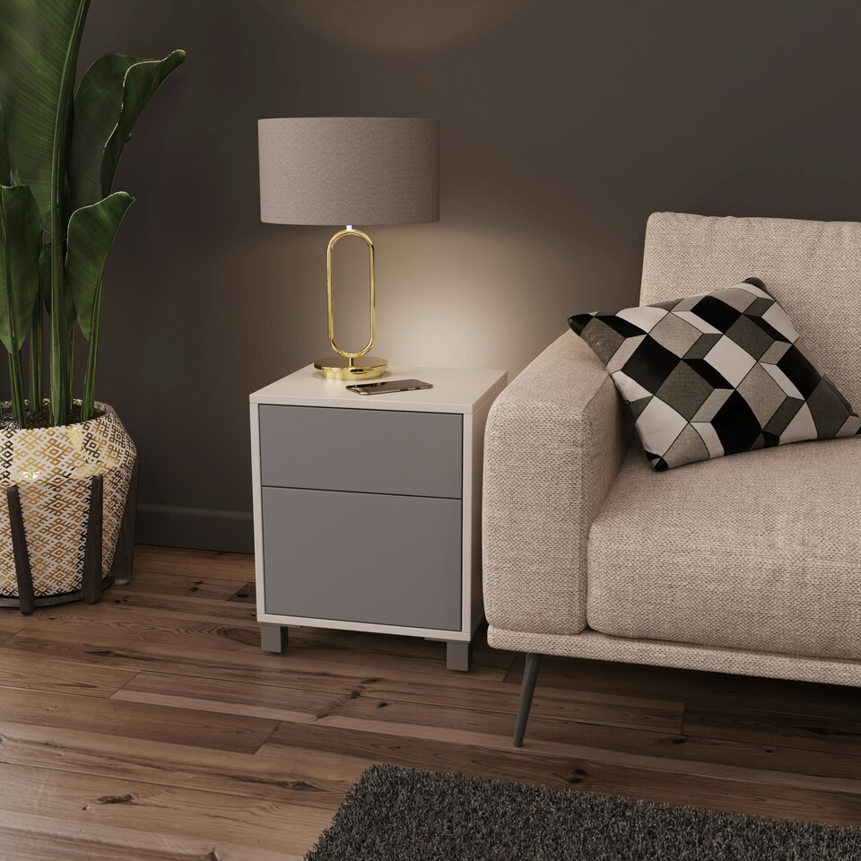 image 1 of Frank Olsen S-TECH Lamp Table Grey | white