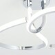 image 6 of First Choice Lighting Polished Chrome LED Curve Flush Ceiling Light Chrome | White