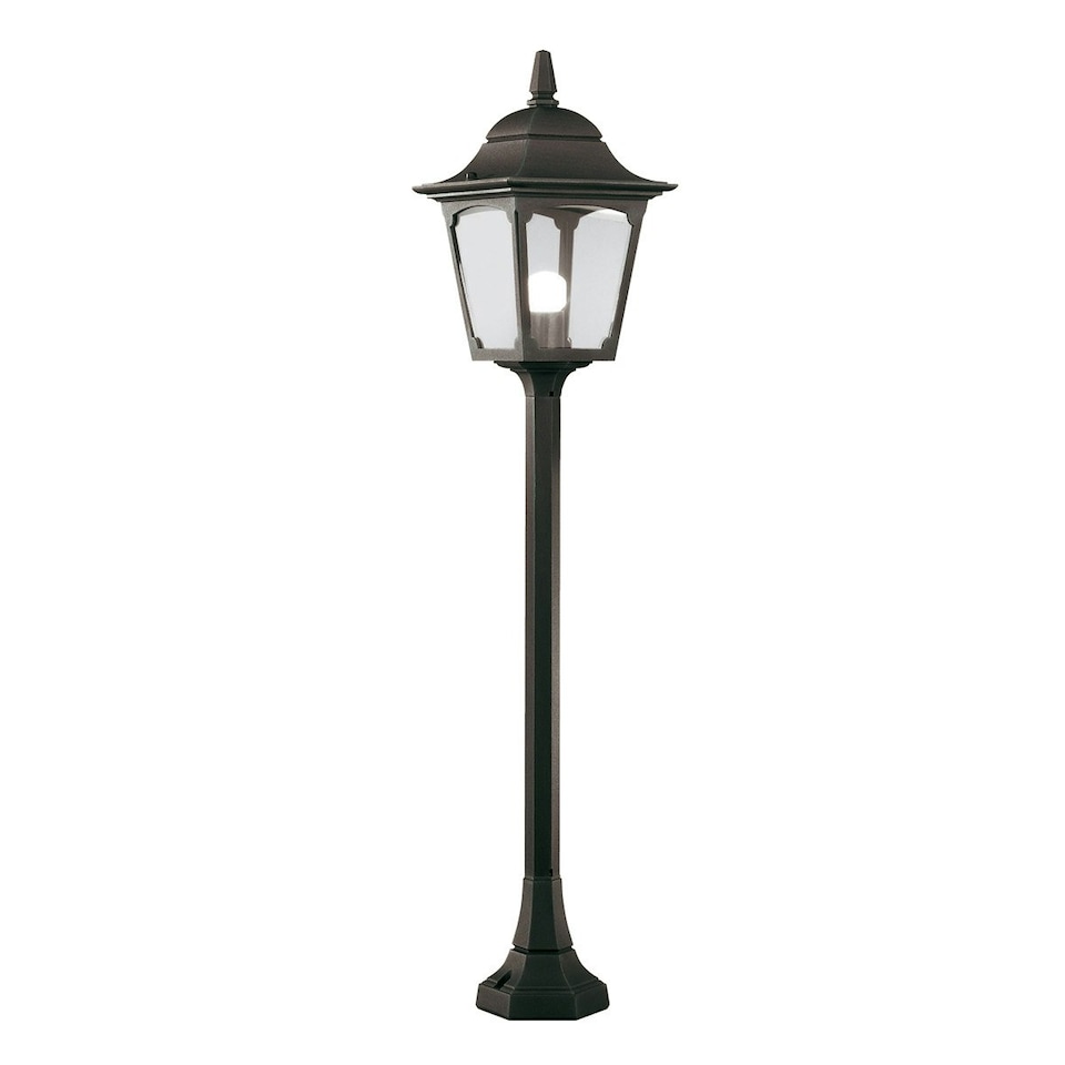 Chapel 1 Light Outdoor Post Lantern Black IP44, E27