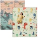 image 1 of AIYAPLAY Baby Play Mat, Double Sided Crawling Mat, Dinosaur Theme