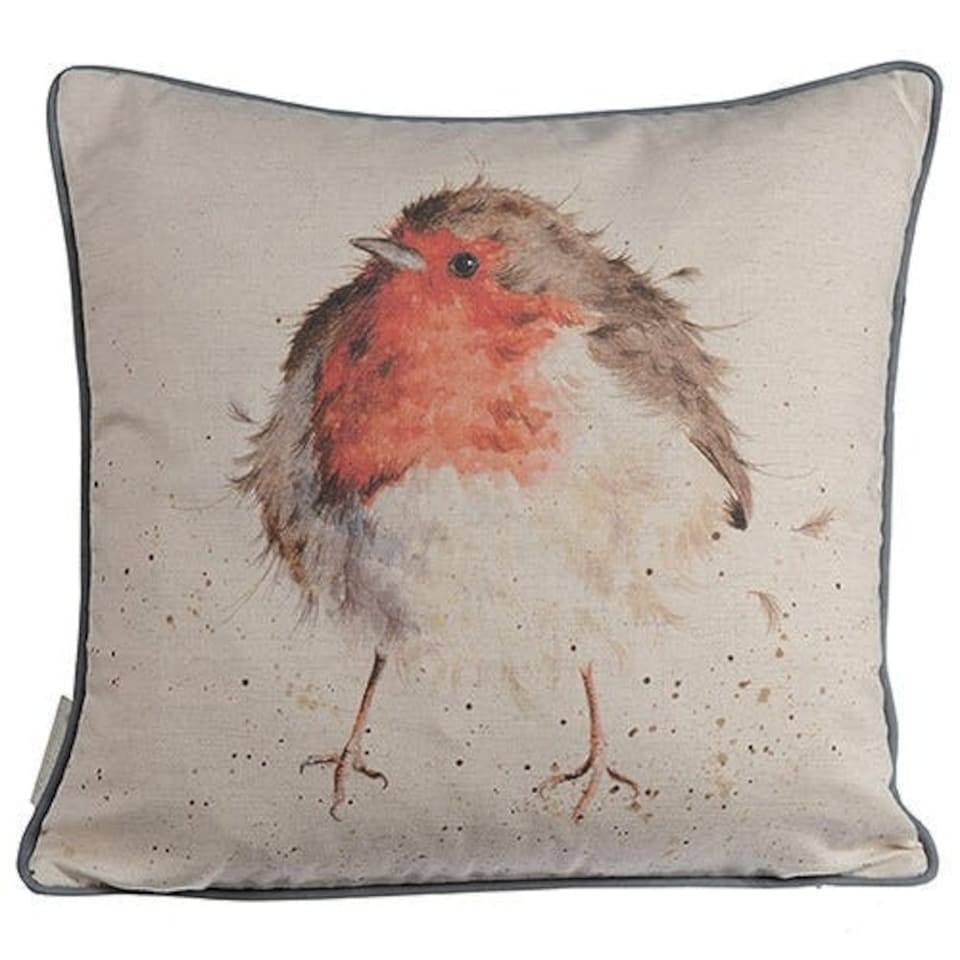 image 1 of Wrendale Designs Jolly Robin Cushion