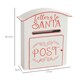 image 3 of HOMCOM Christmas Post Box Wall Mounted Santa Mailbox for Xmas Decoration
