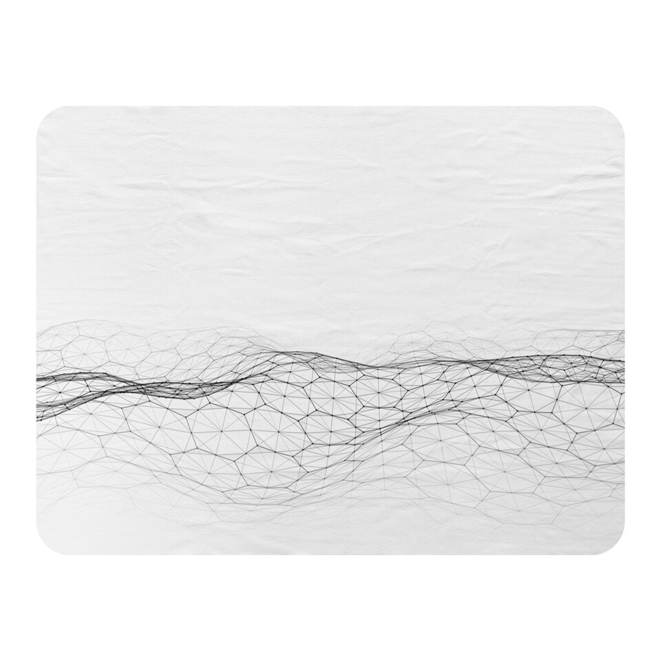 image 1 of Futuristic Digital Landscape Blanket | Multi