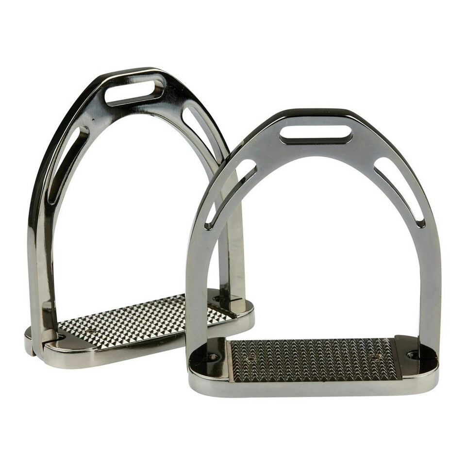 Korsteel Stirrup Irons - Silver - 4.5in
