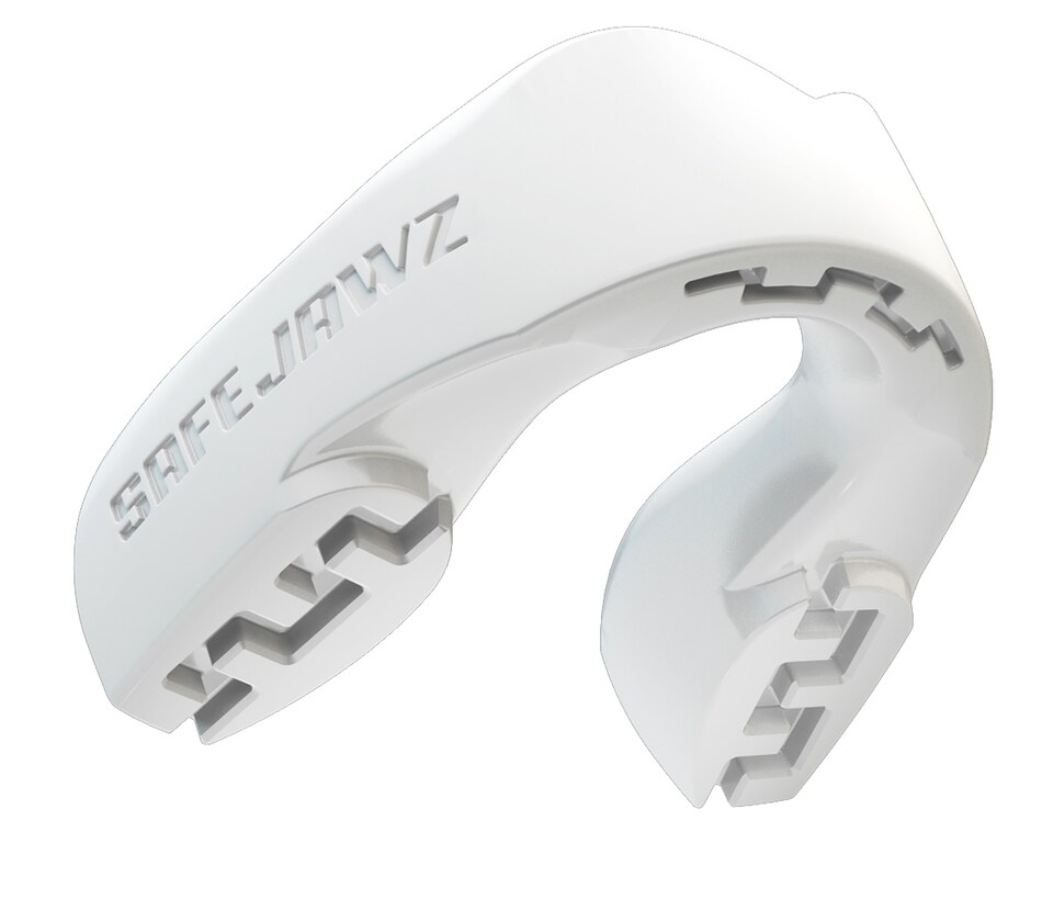 image 1 of SAFEJAWZ Intro Sports Mouth Guard White Adult/Junior