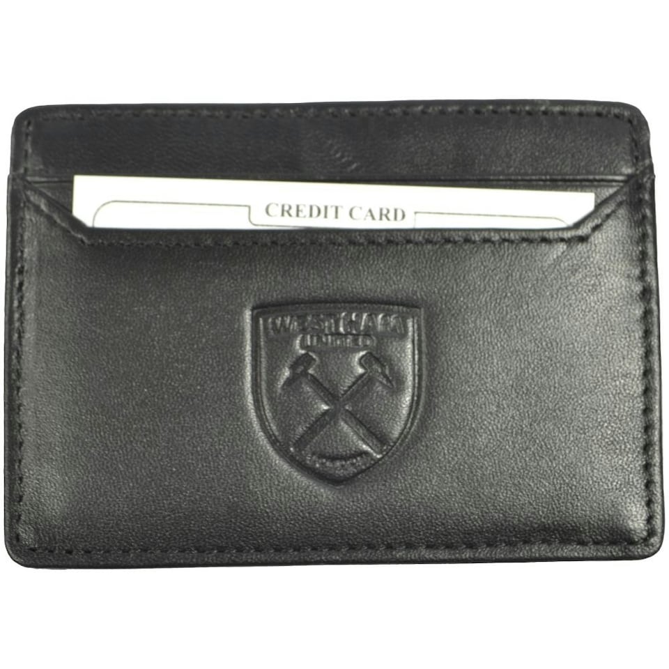 image 1 of West Ham United FC Leather Money Clip Wallet - Black - One Size