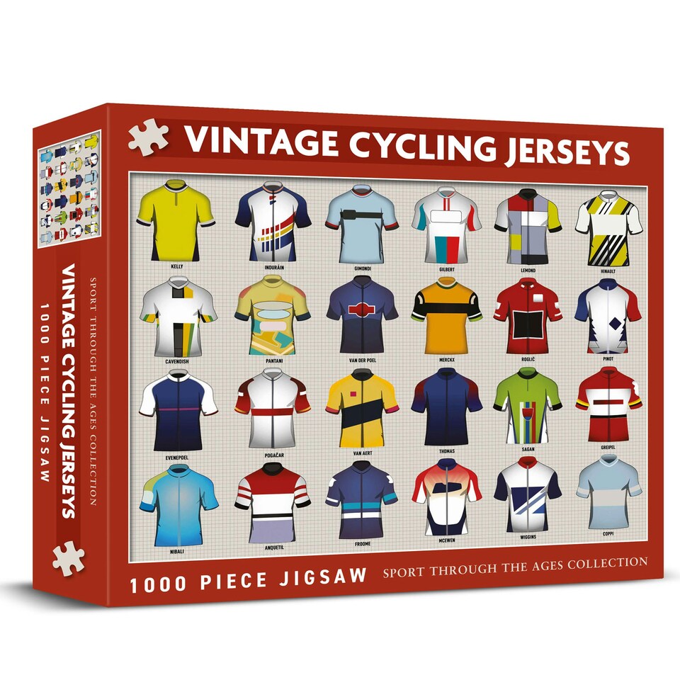 image 1 of Coach House Partners Vintage Cycling Jerseys 1000 Piece Jigsaw