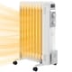 image 6 of HOMCOM 2000W 9 Fin Oil Filled Heater Radiator for Home, White