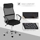 image 7 of HOMCOM Mesh Office Chair, High Back Computer Desk Chair, Swivel Chair with Height Adjustable, Study Chair for Home Office, Black