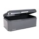 image 1 of CALITEK Bread Bin Kitchen Counter Vintage Style Coated Carbon Steel Grey