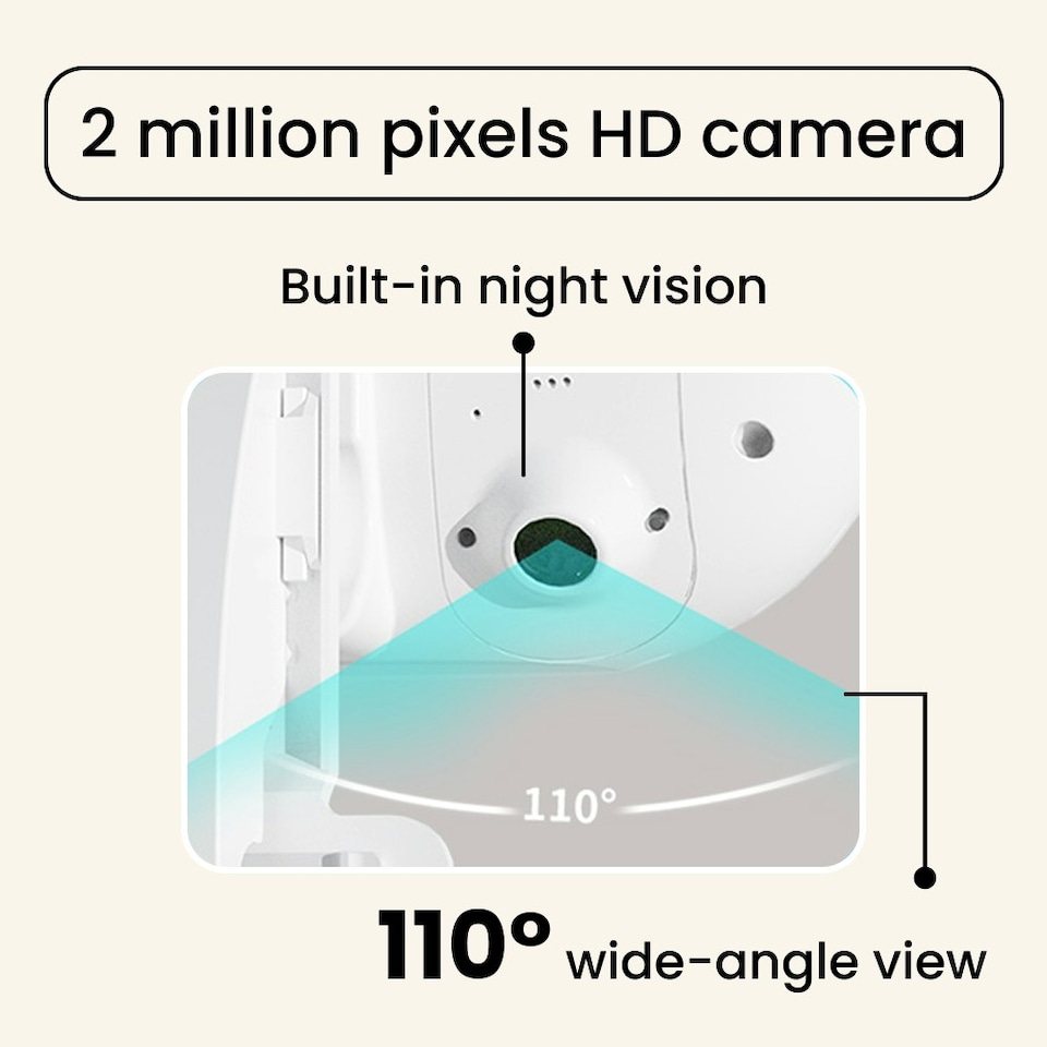 image 1 of Hoppy Smart Small animal feeder with Camera (APP Control) | White