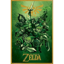 The Legend Of Zelda Link Poster - Multicoloured - 61cm x 91.5cm