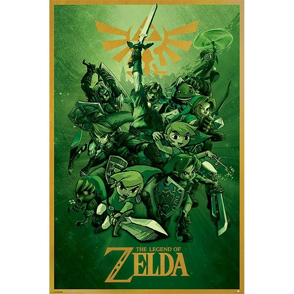 The Legend Of Zelda Link Poster - Multicoloured - 61cm x 91.5cm