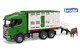 image 1 of Bruder Scania Super 560R Cattle transportation truck with 1 cattle Detailed Vehicle & Playset Model