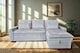 image 2 of Lucca 3 Seater Storage Sofa in Grey or Silver | Silver | One Size