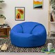 image 3 of icon Classic Indoor Outdoor Bean Bag Blue Bean Bag Chair Blue | Blue