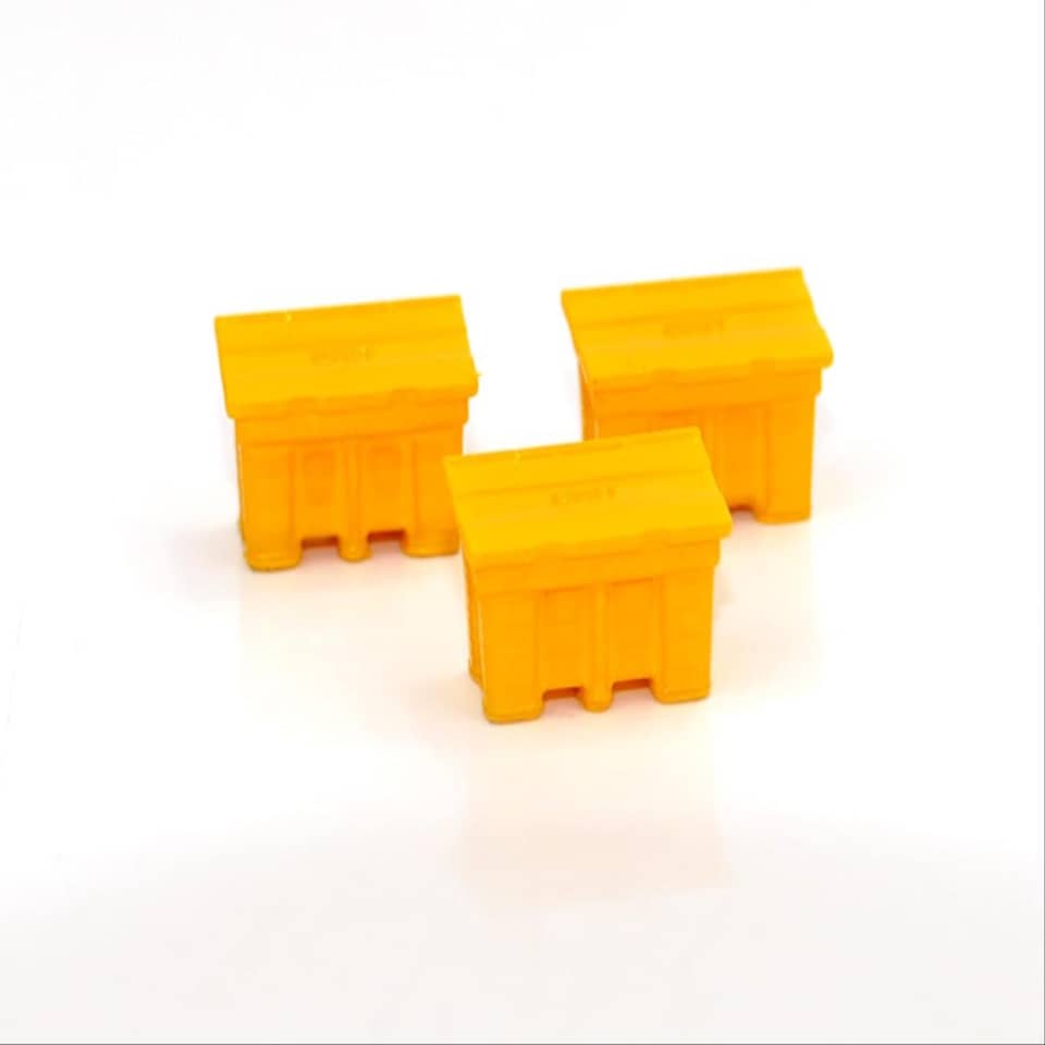 image 1 of GM Structures Modern Grit Boxes 3pcs (Pre-Built)