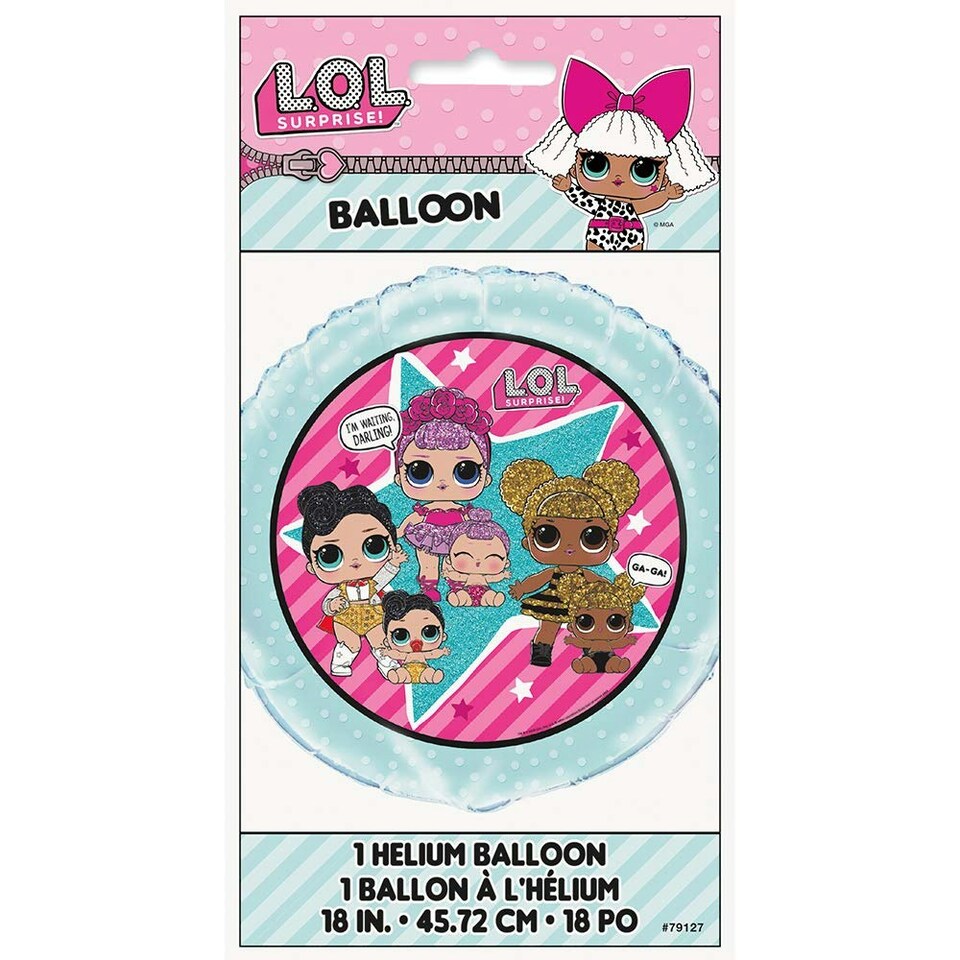 image 1 of Lol Surprise Unique Party Circle Foil Balloon - Mulicoloured - One Size