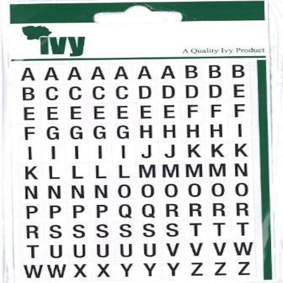 image 1 of Ivy Black A-Z Letters. 231085