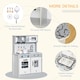 image 6 of HOMCOM Kids Wooden Toy Kitchen Pretend Play Cooking Playset for 3-6 Years Old